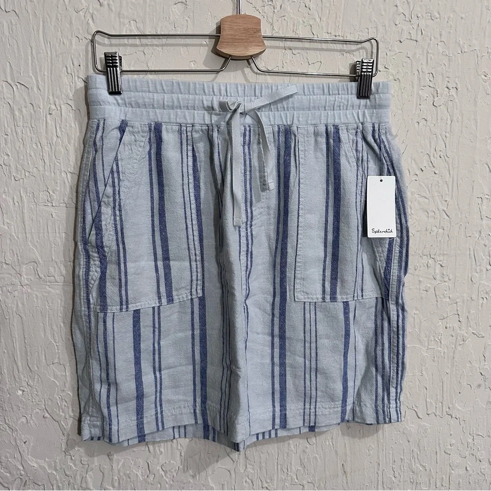 NWT SPLENDID Blue Stripe Drawstring SKIRT MEDIUM